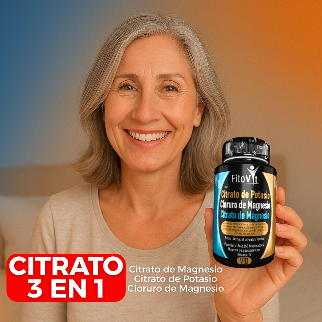 CITRATO 3 EN 1: TU ALIADO PARA DIAS EXIGENTES | FRASCO X 60 PASTILLAS