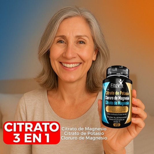 CITRATO 3 EN 1: TU ALIADO PARA DIAS EXIGENTES | FRASCO X 60 PASTILLAS