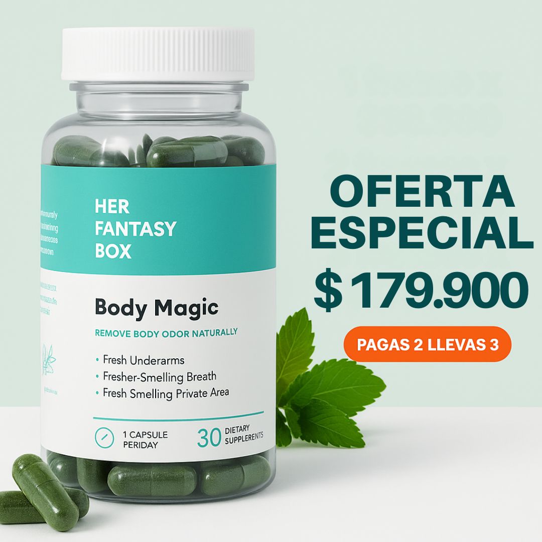 BODY MAGIC - DESODORANTE INTERNO CON CLOROFILA | PRODUCTO AMERICANO