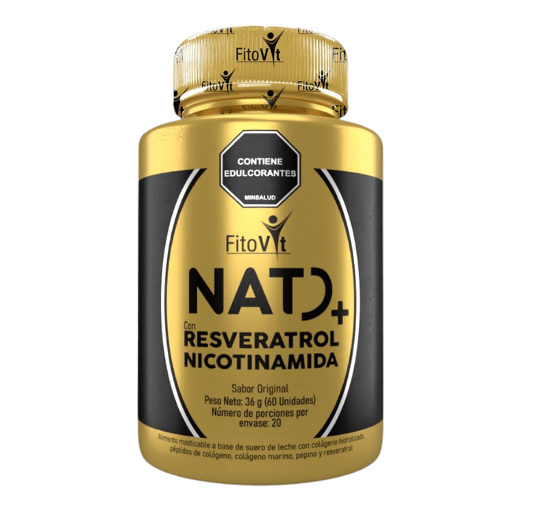 NAD+ RESVERATROL PREMIUM | CON INVIMA | FRASCO X 60 PASTILLAS