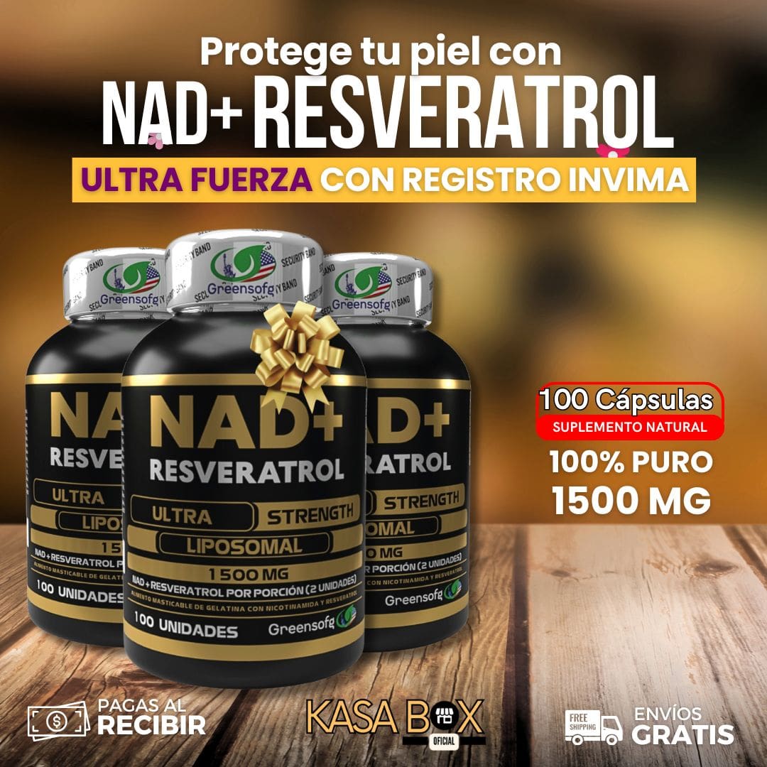 NAD+ RESVERATROL | Frasco x 100 Cápsulas