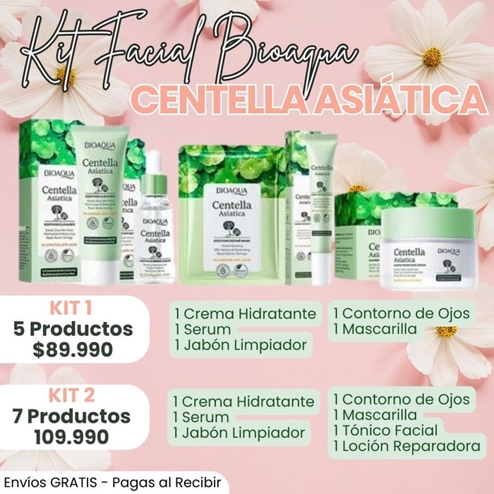 KIT CUIDADO FACIAL CENTELLA ASIÁTICA BIOAQUA