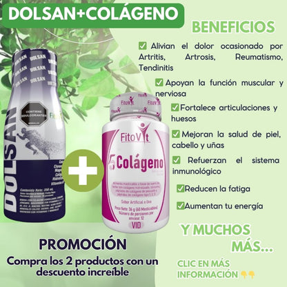 COMBO DOLSAN 350 ml + COLÁGENO 60 und