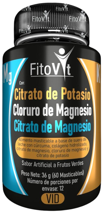 CITRATO DE POTASIO + CITRATO DE MAGNESIO + CLORURO DE MAGNESIO | 60 CÁPSULAS | 360 mg