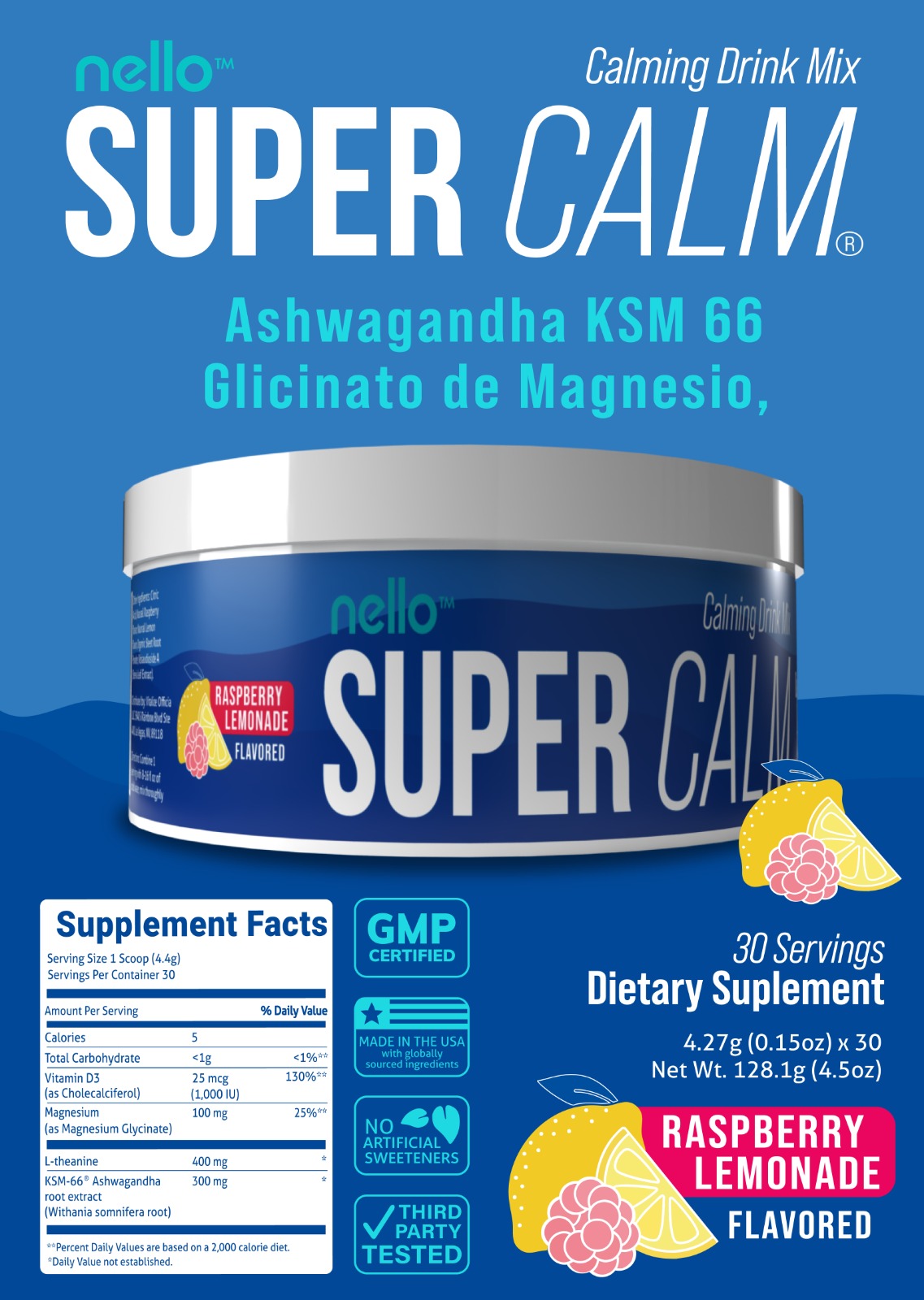NELLO SUPER CALM™: DÍAS SIN ESTRÉS | PRODUCTO AMERICANO