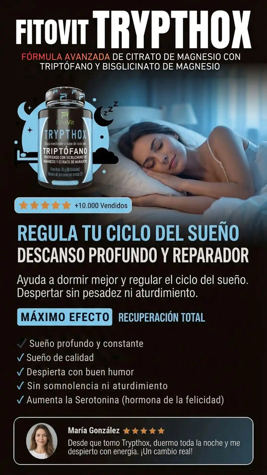 TRYPTHOX FITOVIT®: CON CITRATO Y BISGLICINATO DE MAGNESIO | CON INVIMA